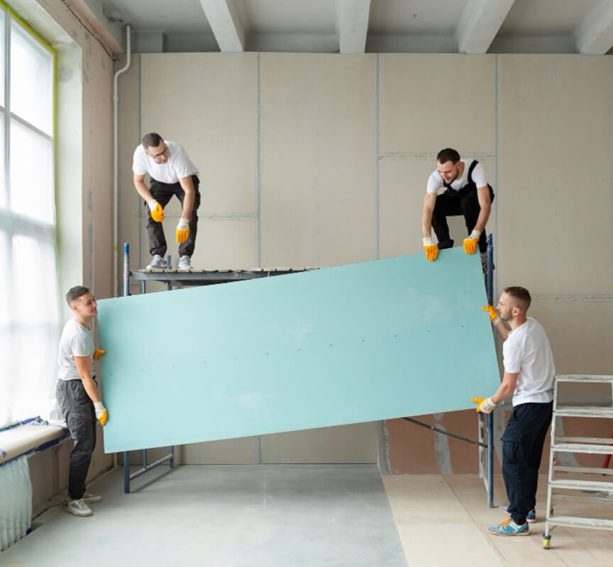 People handling Sheets for Remodeling
