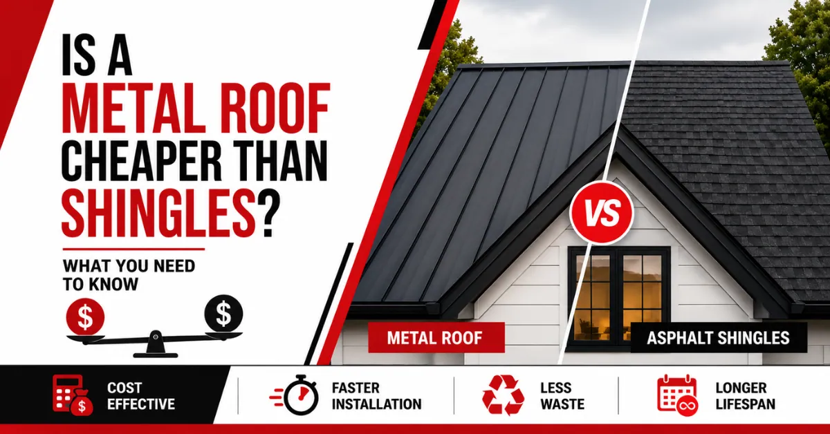 Is a Metal Roof Cheaper Than Shingles?