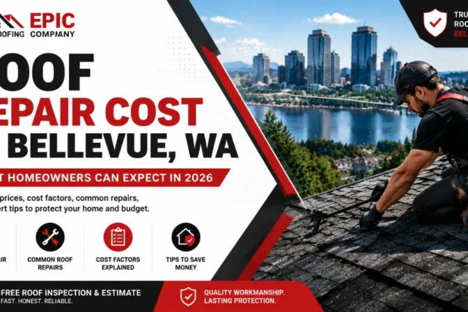 Roof Repair Cost in Bellevue: What Homeowners Can Expect in 2026
