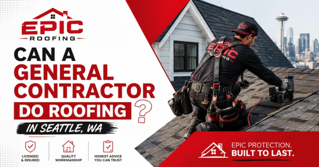 Can a General Contractor Do Roofing in Seattle