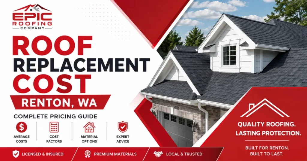 Roof Replacement Cost in Renton WA