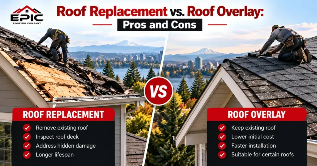 Roof Replacement vs. Roof Overlay: Pros and Cons