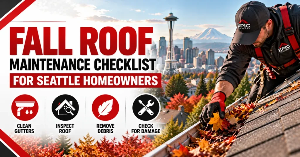 Fall Roof Maintenance Checklist for Seattle Homeowners