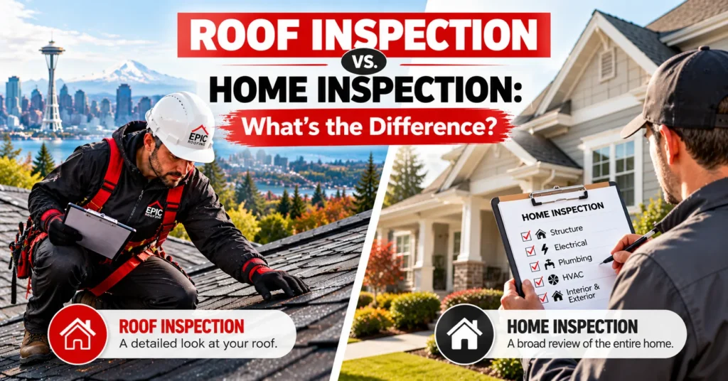 Roof Inspection vs. Home Inspection