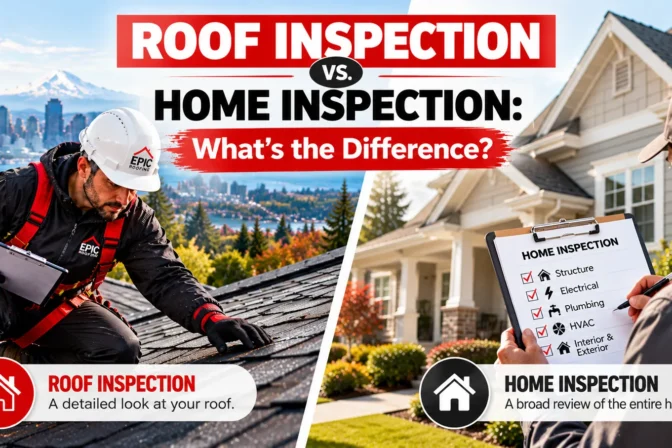 Roof Inspection vs. Home Inspection: What’s the Difference?