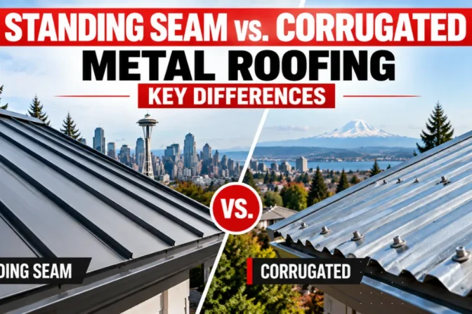 Standing Seam vs. Corrugated Metal Roofing: Key Differences